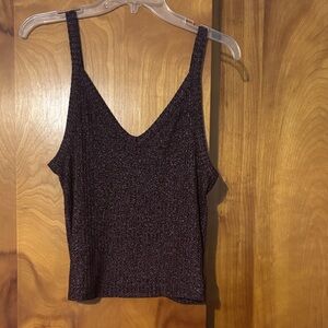American Eagle soft and sexy ribbed tank L purple
